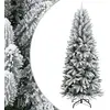 Image de Sapin De Noël Artificiel Avec Neige Floquée 180 Cm Pvc Et Pe Vidaxl