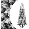 Image de Sapin De Noël Artificiel Avec Neige Floquée 210 Cm Pvc Et Pe Vidaxl