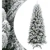 Image de Sapin De Noël Artificiel Avec Neige Floquée 240 Cm Pvc Et Pe Vidaxl