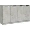 Image de Buffets 2 Pcs Gris Béton 60x30x70 Cm Bois D'ingénierie Vidaxl