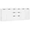 Image de Vidaxl buffets 3 pcs blanc bois d'ingénierie