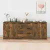 Image de Buffets 3 Pcs Chêne Fumé Bois D'ingénierie Vidaxl