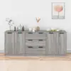 Image de Buffets 3 Pcs Sonoma Gris Bois D'ingénierie Vidaxl
