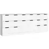 Image de Vidaxl buffets 3 pcs blanc bois d'ingénierie