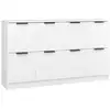 Image de Vidaxl buffets 2 pcs blanc 60x30x70 cm bois d'ingénierie