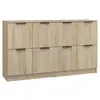 Image de Vidaxl buffets 2 pcs chêne sonoma 60x30x70 cm bois d'ingénierie