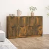 Image de Buffets 2 Pcs Chêne Fumé 60x30x70 Cm Bois D'ingénierie Vidaxl