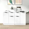 Image de Buffets 2 Pcs Blanc 60x30x70 Cm Bois D'ingénierie Vidaxl