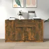 Image de Buffets 2 Pcs Chêne Fumé 60x30x70 Cm Bois D'ingénierie Vidaxl