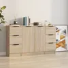 Image de Buffets 3 Pcs Chêne Sonoma Bois D'ingénierie Vidaxl