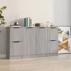 Image de Buffets 3 Pcs Sonoma Gris Bois D'ingénierie Vidaxl