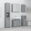 Image de Meubles De Salle De Bain 5 Pcs Sonoma Gris Bois D'ingénierie Vidaxl