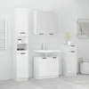 Image de Meubles De Salle De Bain 4 Pcs Blanc Bois D'ingénierie Vidaxl