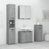 Image de Ensemble D'armoires De Salle De Bain 4 Pcs Sonoma Gris Vidaxl