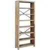 Image de Bibliothèque 7 Niveaux 80x30x200 Cm Bois Solide D'acacia Vidaxl