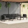 Image de vidaXL Salon de Jardin 7 pcs avec Coussins Mobilier de Patio Ensemble de Meubles de Terrasse Mobilier dExtérieur Aluminium 3115920