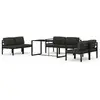Image de Vidaxl salon de jardin 7 pcs avec coussins aluminium anthracite