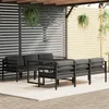 Image de vidaXL Salon de Jardin 7 pcs avec Coussins Mobilier de Patio Ensemble de Meubles de Terrasse Mobilier dExtérieur Aluminium 3115923