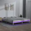 Image de Cadre De Lit À Led Sans Matelas 150x200 Cm Bois Massif Vidaxl