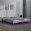 Image de Cadre De Lit À Led Sans Matelas 160x200 Cm Bois Massif Vidaxl