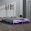 Image de Cadre De Lit À Led Sans Matelas 200x200 Cm Bois Massif Vidaxl