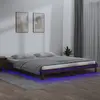 Image de Cadre De Lit À Led Sans Matelas 120x190 Cm Bois Massif Vidaxl