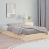 Image de Cadre De Lit Sans Matelas 75x190 Cm Bois Massif Vidaxl