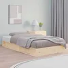 Image de vidaXL Cadre de lit 120x190 cm Petit double Bois massif 820706