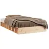 Image de Vidaxl cadre de lit sans matelas 120x190 cm petit double bois massif
