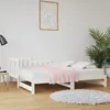 Image de Lit Coulissant Sans Matelas Blanc 2x(90x190) Cm Vidaxl