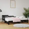 Image de Lit Coulissant Sans Matelas Noir 2x(90x190) Cm Vidaxl