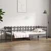 Image de Lit De Jour Sans Matelas Gris 90x200 Cm Bois De Pin Massif Vidaxl