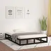 Image de Cadre De Lit Sans Matelas Noir 180x200 Cm Bois Massif Vidaxl