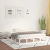 Image de Cadre De Lit Sans Matelas Blanc 120x190 Cm Bois Massif Vidaxl