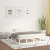 Image de vidaXL Cadre de lit Blanc 120x190 cm Petit double Bois massif 820832