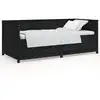 Image de Lit De Jour Sans Matelas Noir 90x200 Cm Bois De Pin Massif Vidaxl