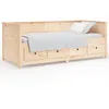 Image de Lit De Jour Sans Matelas 80x200 Cm Bois De Pin Massif Vidaxl