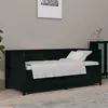 Image de Lit De Jour Sans Matelas Noir 90x190 Cm Bois De Pin Massif Vidaxl