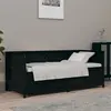 Image de Lit De Jour Sans Matelas Noir 75x190 Cm Bois De Pin Massif Vidaxl