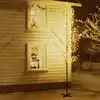 Image de Arbre À Led Fleur De Cerisier 672 Led Blanc Chaud 400 Cm Vidaxl