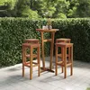 Image de Tabourets De Bar Lot De 4 Bois Massif D'acacia Vidaxl