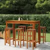 Image de Tabourets De Bar Lot De 6 Bois Massif D'acacia Vidaxl