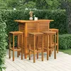 Image de Ensemble De Bar De Jardin 5 Pcs Bois D'acacia Massif Vidaxl