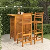 Image de Ensemble De Bar De Jardin 3 Pcs Bois D'acacia Solide Vidaxl
