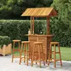 Image de Ensemble De Bar De Jardin 5 Pcs Bois D'acacia Solide Vidaxl