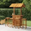 Image de Ensemble De Bar De Jardin 5 Pcs Bois D'acacia Solide Vidaxl