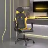 Image de Chaise De Jeu De Massage Noir Et Doré Similicuir Vidaxl