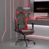 Image de Chaise De Jeu De Massage Avec Repose-pied Noir&rouge Similicuir Vidaxl