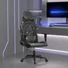 Image de Chaise De Jeu De Massage Noir Et Camouflage Similicuir Vidaxl