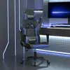 Image de Chaise De Jeu De Massage Noir Et Bleu Similicuir Vidaxl